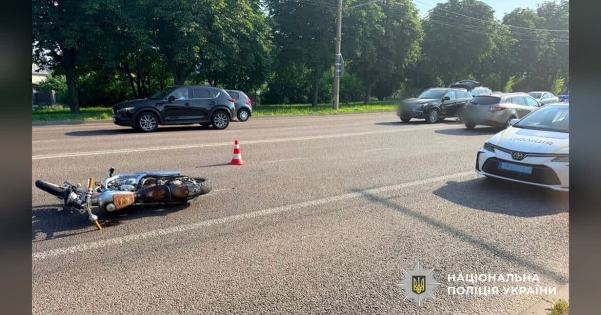 62-річний мотоцикліст загинув після зіткнення з Mitsubishi у Білій Церкві