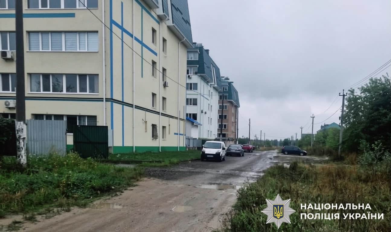 Вулиця в селі Мила з житловими будинками, де сталася пожежа припаркованого Haval