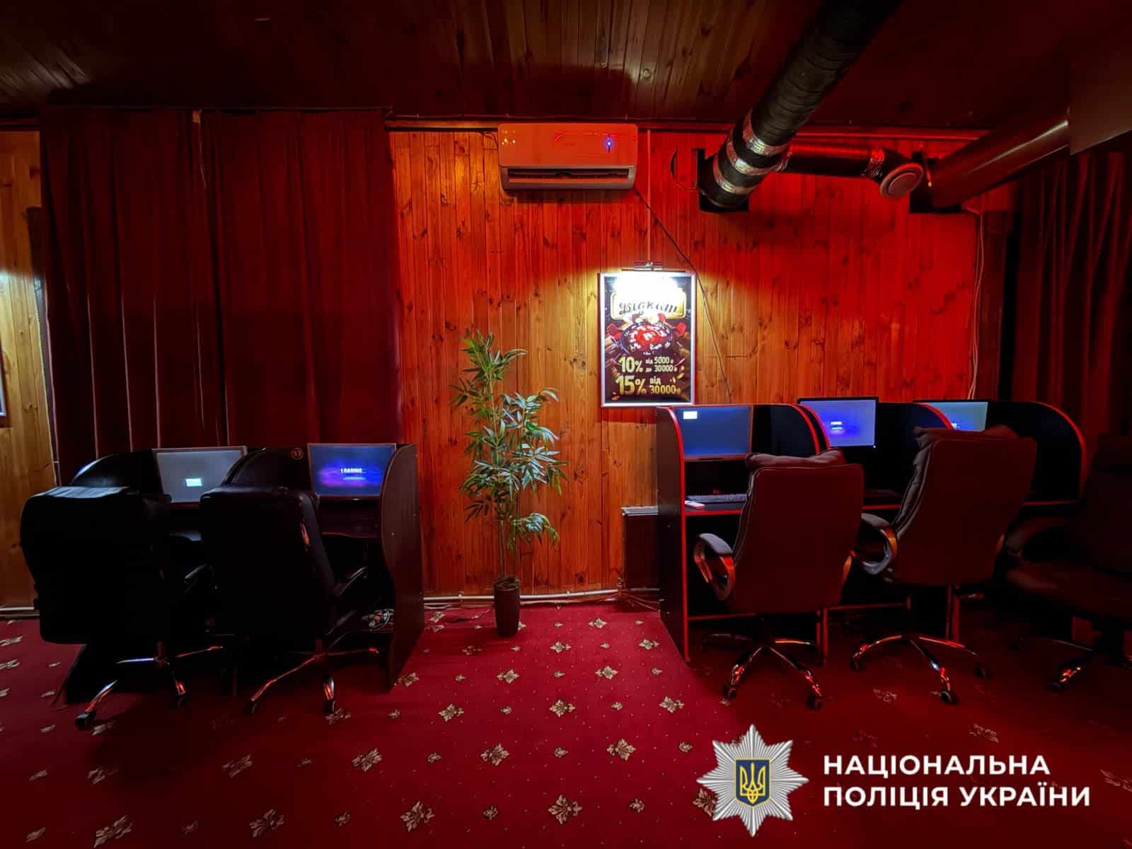 У Вишгороді викрили два підпільні гральні зали з 44 комп’ютерами